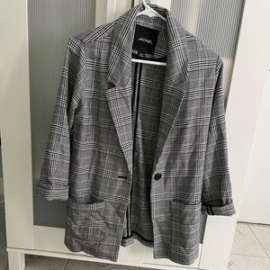 ASOS Monki Plaid Blazer